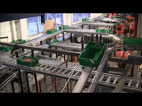 Automatisk pakke og palleteringsanlegg av INTEK Engineering AS