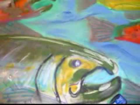 A painted Art Quilt on your quilting frame~