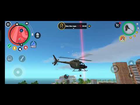 (15) Rope hero vice Town ( Helicopter driving) Gameplay - HD