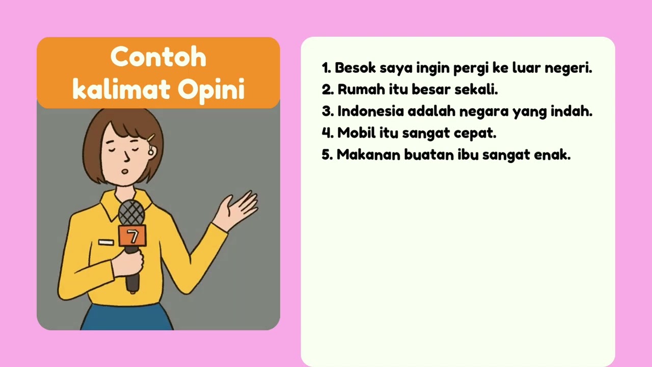 Contoh Kalimat Fakta & Opini, Bahasa Indonesia Paket C