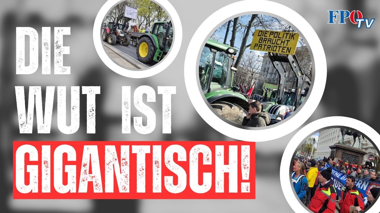 Unbedingt anschauen! Bauern auf 180 – Mega-Protest in Wien!🧑‍🌾🚜👩‍🌾
