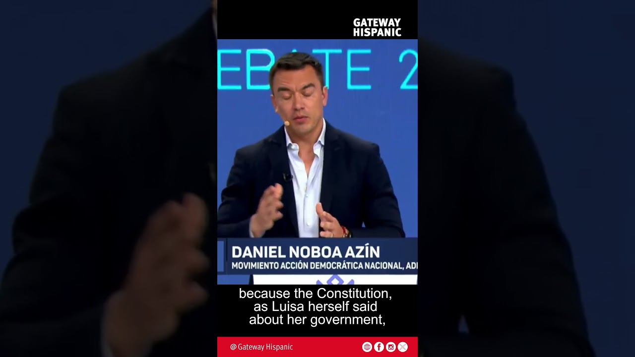 Daniel Noboa: "Estamos buscando cooperación internacional"