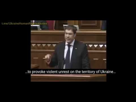 Oleg Tsarev in ukrainian parliemtnt before the coup in 2014