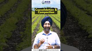 Difference btw Consolidation & Compaction #soil #consolidation #compaction