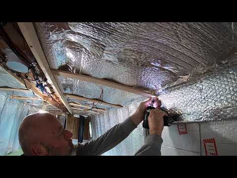 Vlog 55, Narrowboat Fit Out -  Cladding the Saloon and Dinette