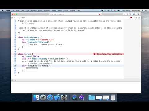 Lazy Stored Property or Lazy Variable in Swift