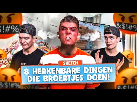 8 HERKENBARE DINGEN DIE BROERTJES DOEN! | Addo & Nick Comedy Sketch ​⁠