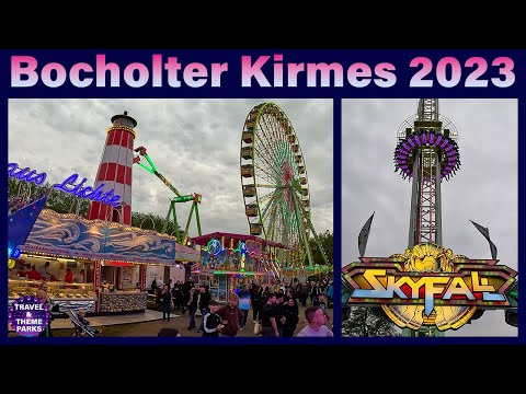 Bocholter Kirmes 2023🎡🎢Rundgang alle Fahrgeschäfte [4K]  🎠