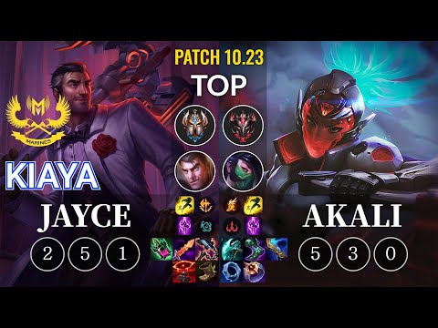 GAM Kiaya Jayce vs Akali Top - KR Patch 10.23