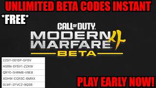 NEW *FREE BETA CODE GLITCH* 100% WORKING! Play MODERN WARFARE 4 for FREE! UNLIMITED BETA CODES! MW4!
