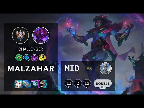 Malzahar Mid vs Galio - BR Challenger Patch 10.14