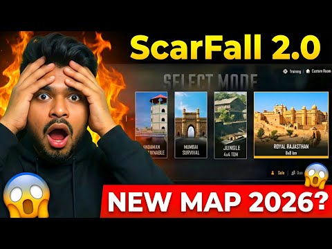 ScarFall 2.0 New Map 2026 Leak 😱 | Jungle Map ya Royal Rajasthan? Hidden Maps Revealed