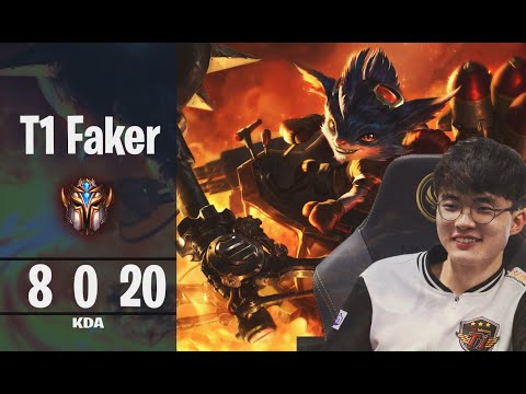 [T1 Faker] Rumble vs Qiyana [10.10] KR Challenger