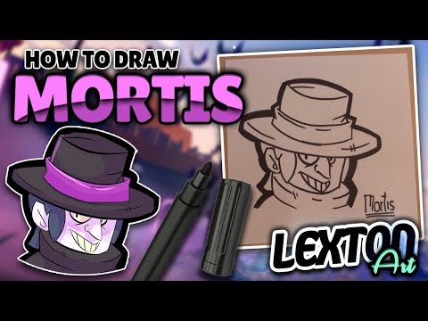 How To Draw MORTIS - Brawl Stars // LextonArt