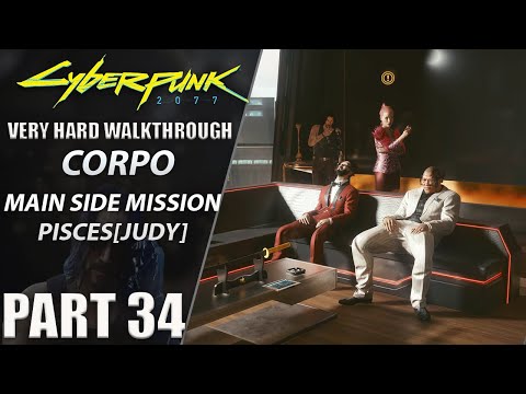 Cyberpunk 2077 Walkthrough | Corpo | Very Hard | Part 34 "Pisces[Stealth] Good outcome"