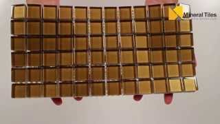 Glass Mosaic Tile Backsplash Bronze 1x1 - 101CHIGLABR117 Glass Mosaic Tile Backsplash Bronze 1x1 - 101CHIGLABR117