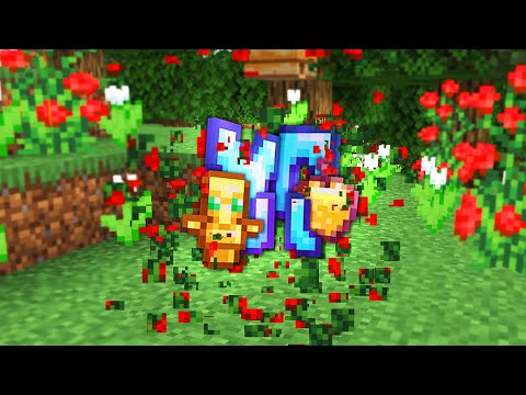 Minecraft UHC but flowers drop infinite blessed items..