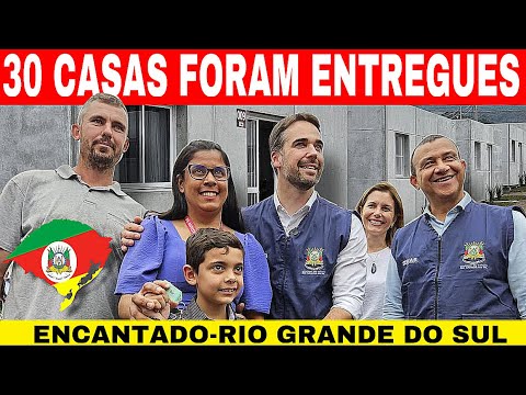 🚨GOVERNO entrega 30 casas PROVISÓRIAS hoje em ENCANTADO-RIO GRANDE DO SUL