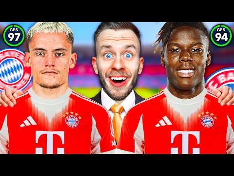 Ich übernehme den FC Bayern - ABER mit ALLEN WUNSCHTRANSFERS! 👀🚀 (Wirtz, Williams, Woltemade...)