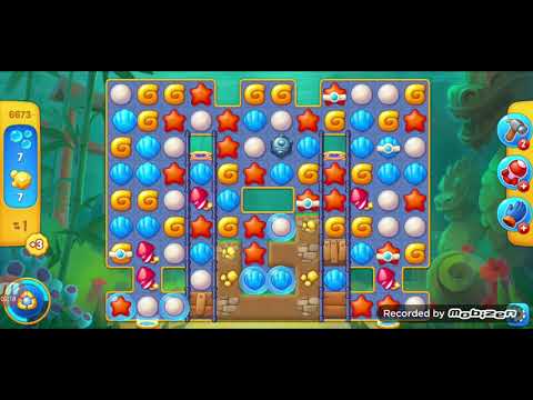 fishdom gameplay / level 6673 / It is like the ads? / thank you 피쉬돔 / 모바일 게임 / 중독성 있는 게임