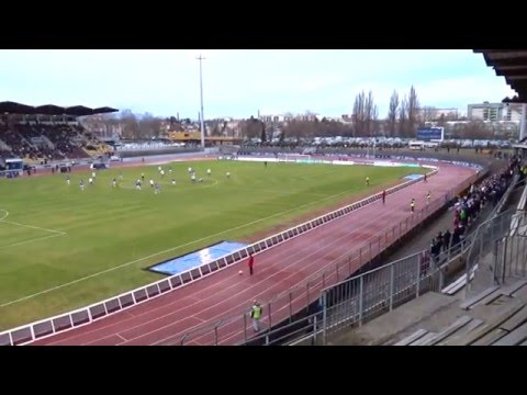 Support der Fans des FC Mulhouse im Coupe de France  03.01.16