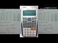 Solving Grouped Data by using Calculator Casio fx-570ES PLUS