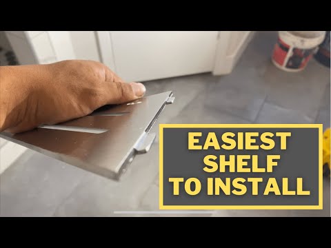 Schluter shelf e installation after tile shower is completed