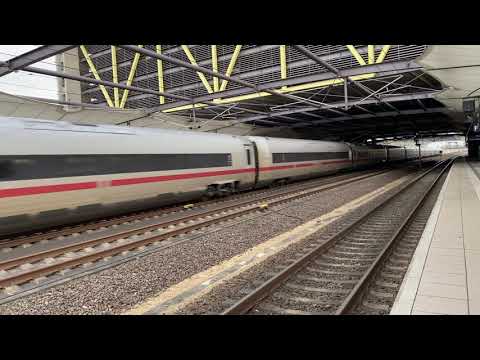 ICE 4 Durchfahrt | Leipzig/Halle Flughafen | Leipzig - Erfurt SFS