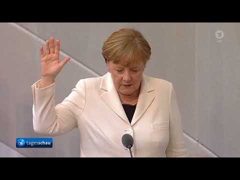Merkel und ihre Ministerriege vereidigt - Kanzlerwahl im Bundestag 2018 - GroKo offiziell im Amt