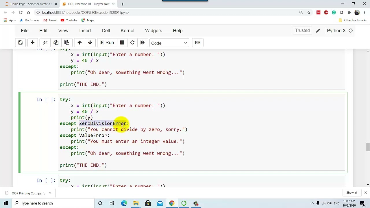 Exception - Part 02 | Learning OOP using Python 🐍