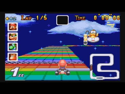 Mario Kart Super Circuit [GBA] {All Track SNES Trophy Gold 150cc} #186 LongPlay