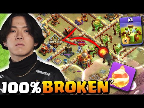 Klaus Breaks Clash of Clans with OVERGROWTH & FIREBALL Combo