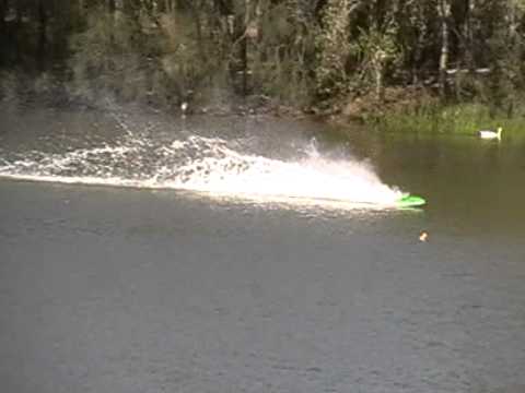 Leopald 4074 brushless fast electric rc boat 33" mono delta force 4S 5000mah 50c lipo