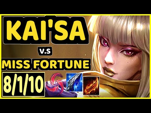 STIXXAY (KAI'SA) vs MISS FORTUNE - 8/1/10 KDA BOTTOM ADC CHALLENGER GAMEPLAY - NA