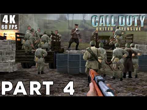 CALL OF DUTY UNITED OFFENSIVE Gameplay Walkthrough | Part 4 [4K 60FPS PC] (No Commentary)