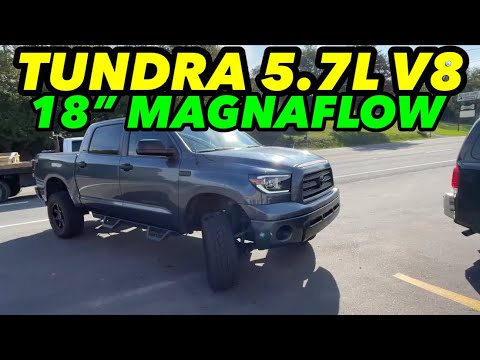 Toyota Tundra 5.7L V8 DUAL EXHAUST w/ 18" MAGNAFLOW!