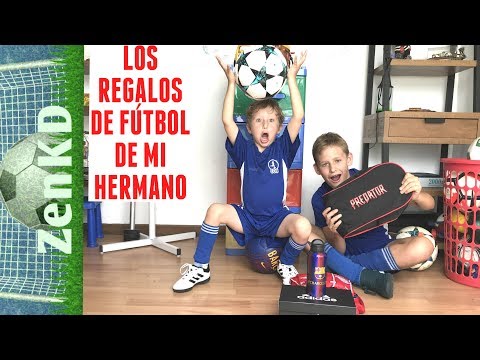 LOS REGALOS DE FÚTBOL DE MI HERMANO - NUEVOS BALONES Y MÁS COSAS DE FÚTBOL