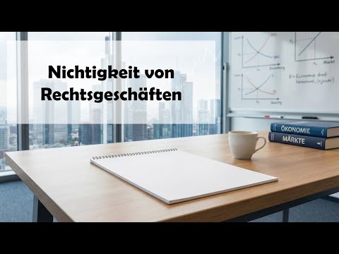 Nichtigkeit von Rechtsgeschäften
