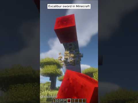 Insane Excalibur Build in Minecraft!!