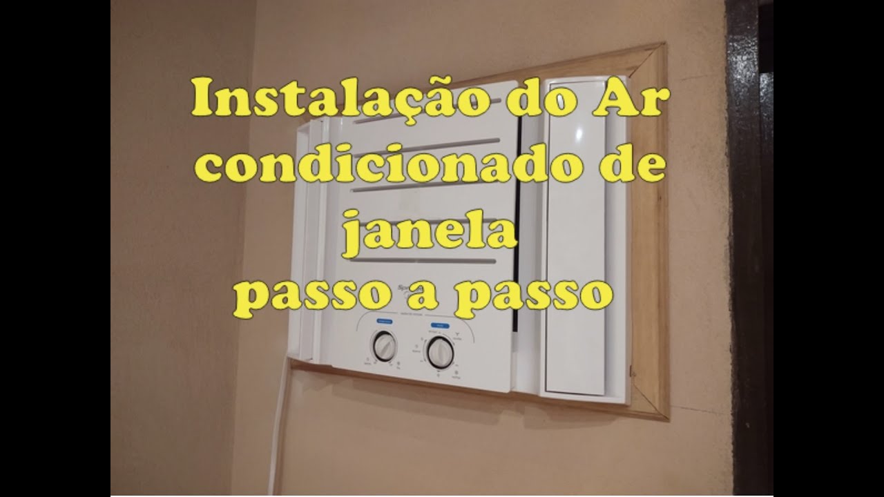 Instalação do Ar de janela Midea, o melhor passo a passo do youtube.