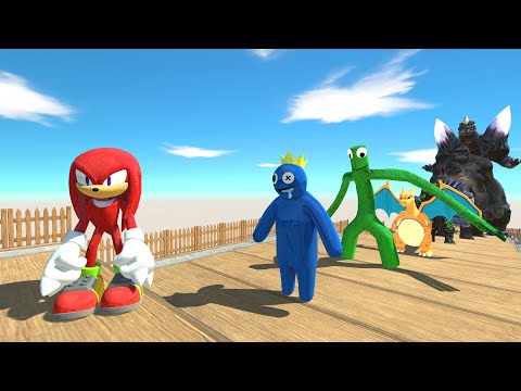 Knuckles DEATH FALL - Animal Revolt Battle Simulator