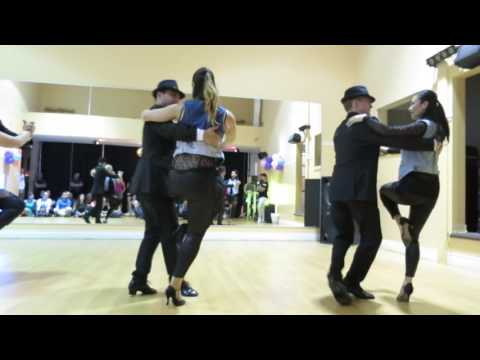 Kizomba/Tango troupe at the San Tropez West Island Party at Studio54 on May 27 2016