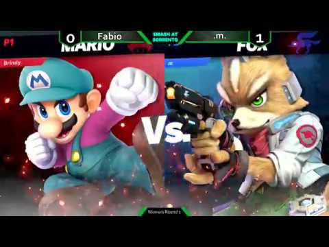 Smash at Sorrento #2 - Winners Round 1 - Fabio (Cloud, Mario) vs .M. (Fox)