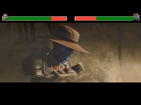 Fennec Shand vs. Cad Bane with healthbars