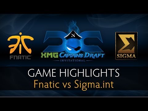 Dota 2 Fnatic vs Sigma.Int- Game 1 and 2  Highlights - The XMG Captains Draft Invitational