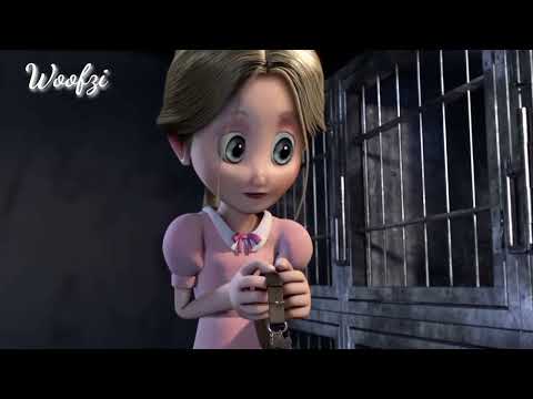 Animated cartoon story || Dog and girl full story #woofzi