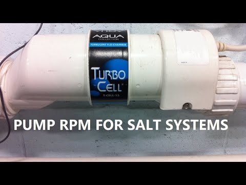 What Pump Speed Do I Need To Run My Salt System?