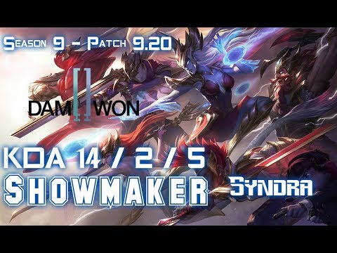 DWG Showmaker SYNDRA vs KAYLE Mid - Patch 9.20 EUW Ranked