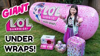 GIANT LOL SURPRISE UNDER WRAPS BALL! Series 4 Wave 2 Eye Spy Bling Series Poopsie Surprise Unicorn +