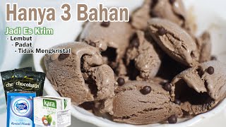 Download lagu Es Krim Chocolatos Lembut, tidak mengkristal - HANYA 3 BAHAN jadi es krim enak mp3